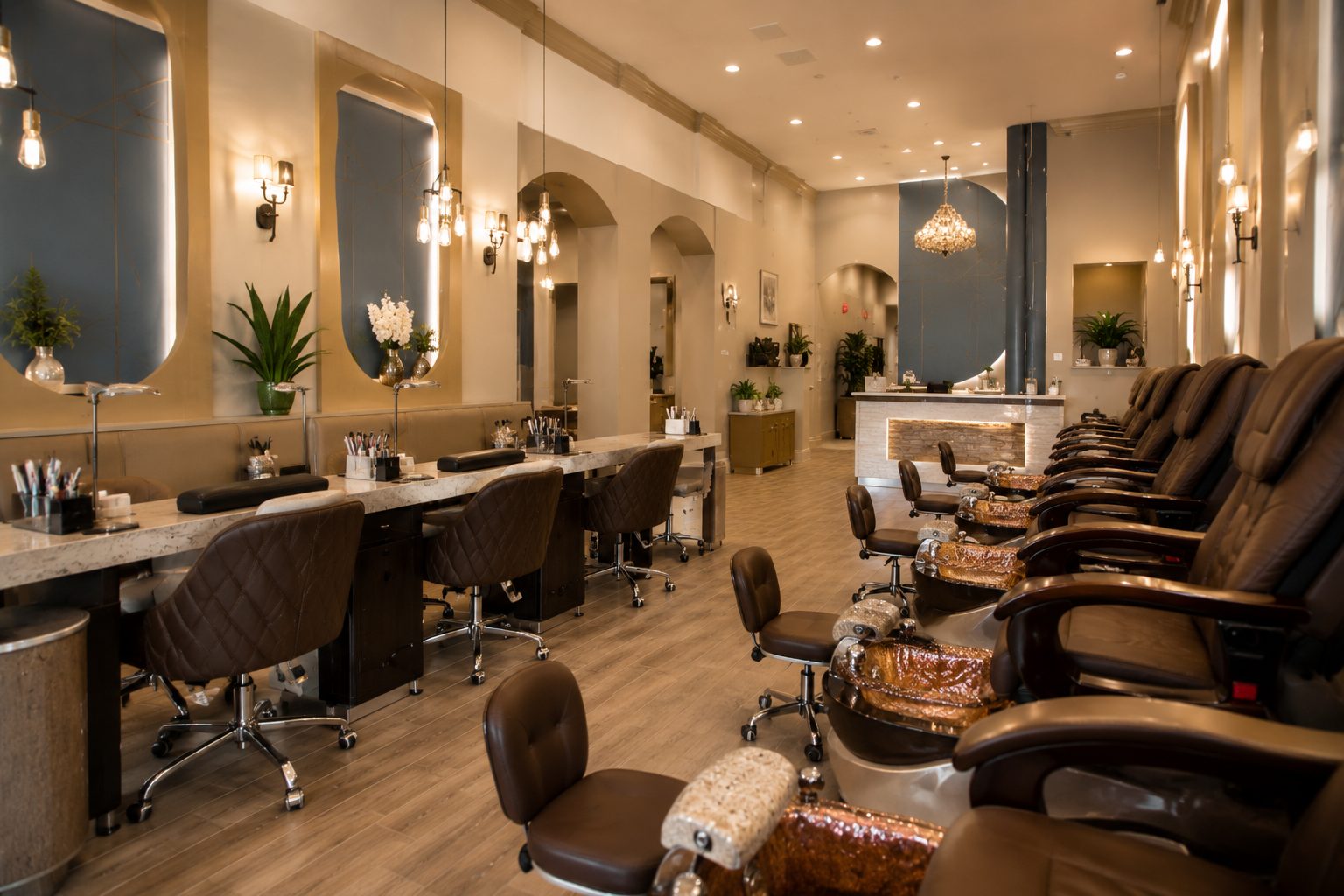 Research-driven barber shop and hair salon interior